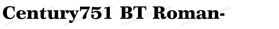 Century751 BT Roman字体转换